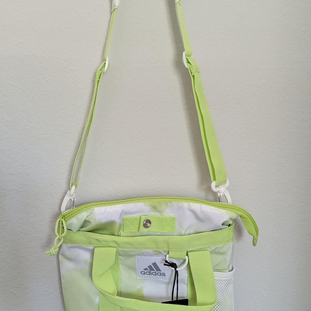 Adidas Green Crossbody Bag Sporty Style NWT